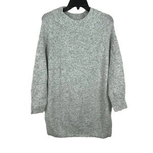 Topshop Women Long Sleeve Pullover Gray Sweater Size 4-6
